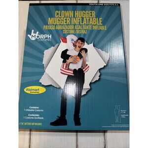 Halloween Costume Morph Inflatable Clown Hugger Mugger Youth One Size New